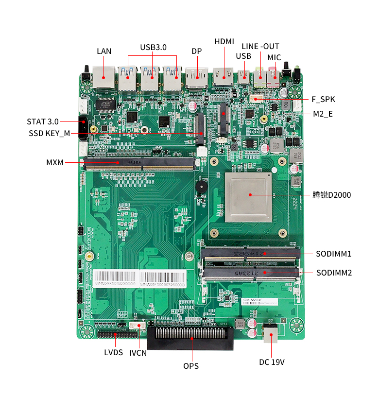 赢咖8D2000教学一体机OPS电脑主板(图4) 赢咖8D2000教学一体机OPS电脑主板(图4)