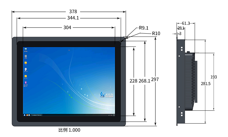 赢咖82000/4一体机15寸显示屏P3201(图4) 赢咖82000/4一体机15寸显示屏P3201(图4)
